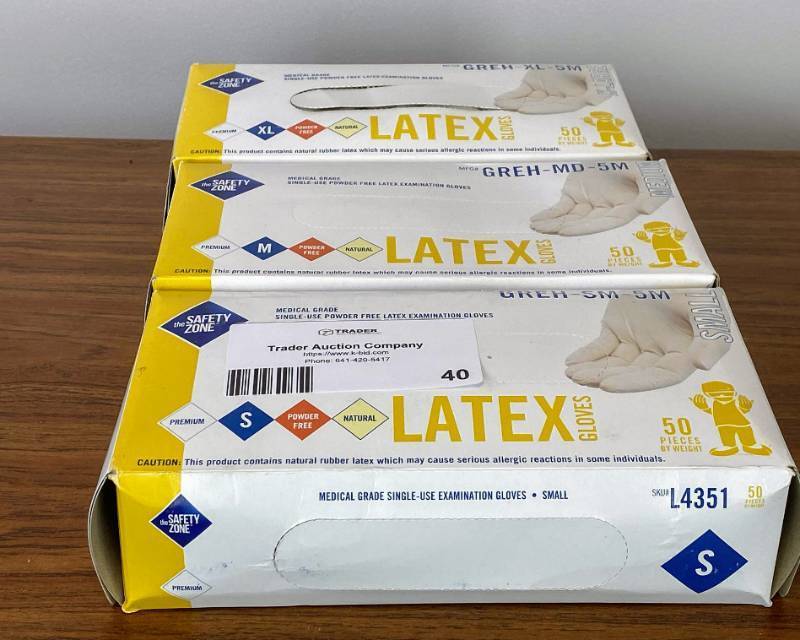 lot 71 image: Latex Gloves - 3 Boxes