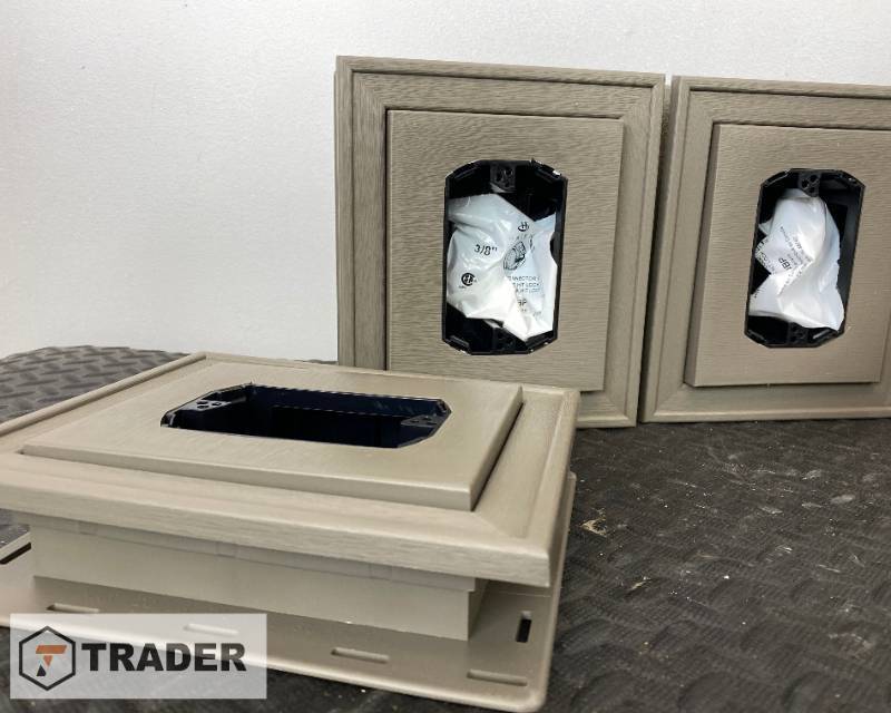 lot 184 image: Three Vinyl Electrical Blocks
