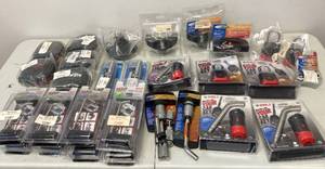 lot 37 image: Bulk Lot - New Trailer Connection Harnesses, Locks, Adapters and more