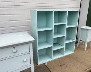 lot 187 image: Homemade Bookcase  Toy Storage Cabinet, 10 compartments
