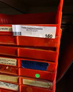 lot 160 image: 12 Plastic Storage Bins 11 x 11 x 4