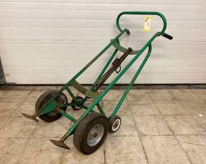 lot 7 image: 55 Gallon Drum Cart