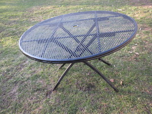 Black Patio Table