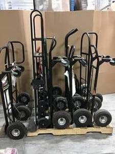 lot 36 image: Pallet of assorted convetible hand trucks ( all sort of brands ) ( all customer returns )
