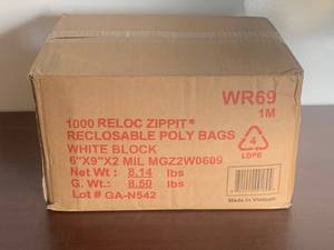 lot 118 image: Reclosable Poly Bags