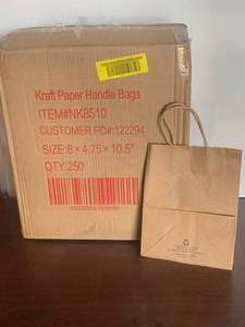 lot 129 image: Kraft Shopping Bags