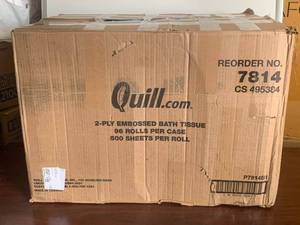 lot 3 image: Quill Embossed Bath Tissue