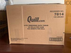 lot 78 image: Quill Embossed Bath Tissue