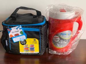 lot 90 image: Cooler Jug and Storage Set