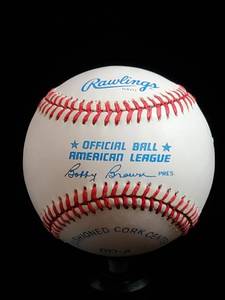 lot 42 image: Mickey Vernon Autographed Ball