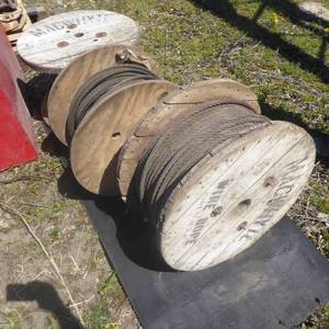 lot 47 image: Lot of Three Steel Cable Spools