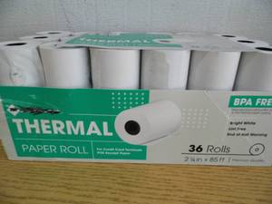 lot 72 image: New Thermal Paper