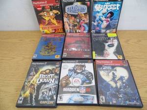 lot 92 image: Lot of 9 PS 2 Games