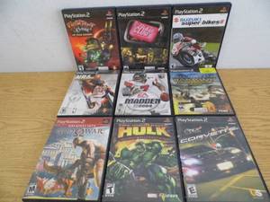 lot 94 image: Lot of 9 PS 2 Games