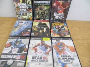 lot 95 image: Lot of 9 PS 2 Games