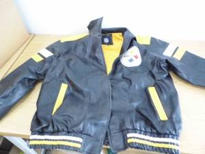 lot 102 image: NFL Steelers Leather Jacket