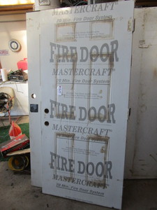 lot 825 image: MASTERCRAFT FIRE DOOR