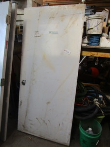 lot 826 image: STEEL DOOR WITH DEADBOLT INSTALLED