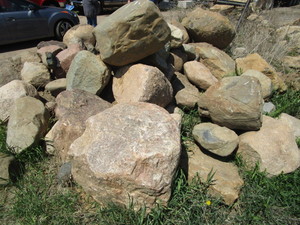 lot 857 image: PILE OF BOULDERS