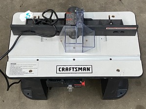 lot 24 image: Craftsman Bench-Top Router Table With Router