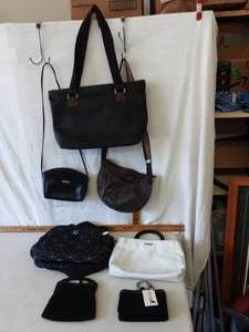 lot 21 image: Assorted Handbags, Tote, Clutches