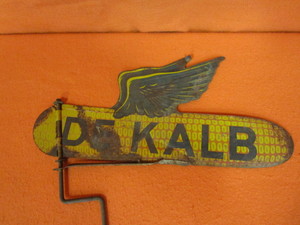 Metal Dekalb Seed Post Sign