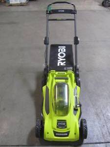 lot 1-702 image: Ryobi 20 in. 40-Volt 6.0 Ah Lithium-Ion Battery Brushless Cordless Walk Behind Self-Propelled Lawn Mower RY401120-Y