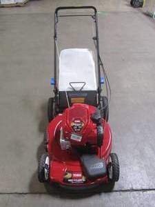 lot 1-703 image: Toro 22 in. Recycler SmartStow High Wheel Variable Speed Walk Behind Gas Self Propelled Mower 20339