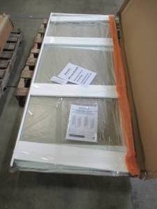 lot 126 image: Dreamline Inline Stationary Clear Glass Shower Panel Approximately 58 x 77 Tall - Missing Hardware. SHDR-GLP2402-3057210
