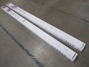 lot 108 image: (2) Metalux 32-Watt 4-Light White 8 ft. Tandem Fluorescent Strip Lights - 8TSSF232
