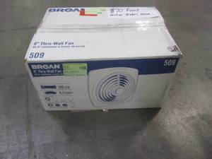 lot 808 image: Broan 180 CFM Through-the-Wall Exhaust Fan 509