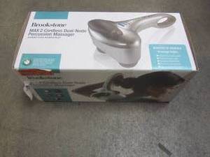 lot 836 image: Brookstone Max 2 Cordless Dual-Node Percussion Massager 10324530