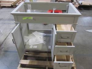 lot 209 image: Foremost Ashburn 36 in. W x 21.75 in. D Vanity Cabinet in Grey ASGRA3621DR