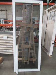 lot 606 image: Larson Custom Sliding Patio Screen Door in White, 31 14 x 79 x 1 14 Thick