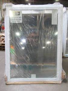 lot 613 image: American Craftsman 39 14 x 54 12 x 2 34 White Vinyl Picture Window With Fin Install.