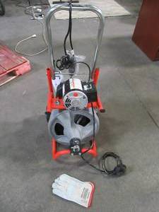 lot 7 image: RIDGID K-400 Drum Machine with C-32 IW Cable 52363 - Missing Cutters.