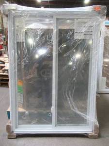 lot 615 image: American Craftsman 39 14 x 54 12 x 2 34 Slider Window (Slides Left from Inside) in White Vinyl