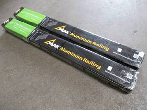 lot 909 image: 2 Cases of Peak Aluminum Railing 6 Aluminum Standard Stair Picket and Spacer Kit in Black, 50261