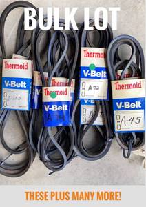 Large Assortment of V-Belts - A & AX (Qty 95)