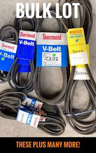 Large Lot of V-Belts - Types 3VX, 3X & CX (Qty 112)