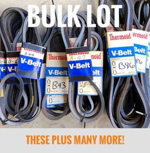 Bulk Assortment of V-Belts - B Style (Qty 77)