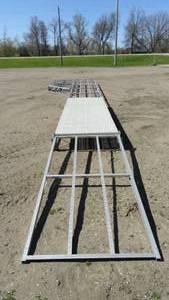 lot 2 image: 48 Alum Roll In Dock With Patio End 45% Corner & Shore End Dock Ramp