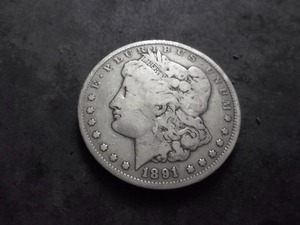 lot 11 image: 1891 CC Morgan Silver Dollar
