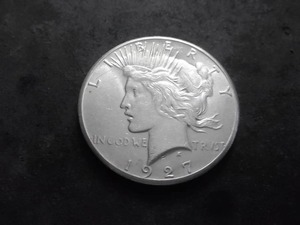 lot 37 image: 1927 Peace Silver Dollar