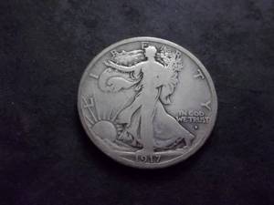 lot 51 image: 1917 D Obverse Mint Walker Half Dollar