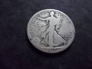 lot 53 image: 1917 S Obverse Mint Walker Half Dollar