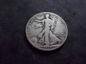 lot 55 image: 1918 Walker Half Dollar