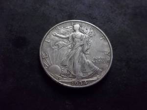 lot 74 image: 1934 D Walker Half Dollar