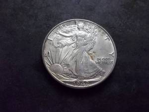lot 96 image: 1942 D Walker Half Dollar