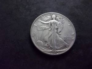 lot 104 image: 1945 Walker Half Dollar